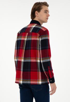 Erkek Kırmızı Uzun Kollu Gömlek - 50291252005