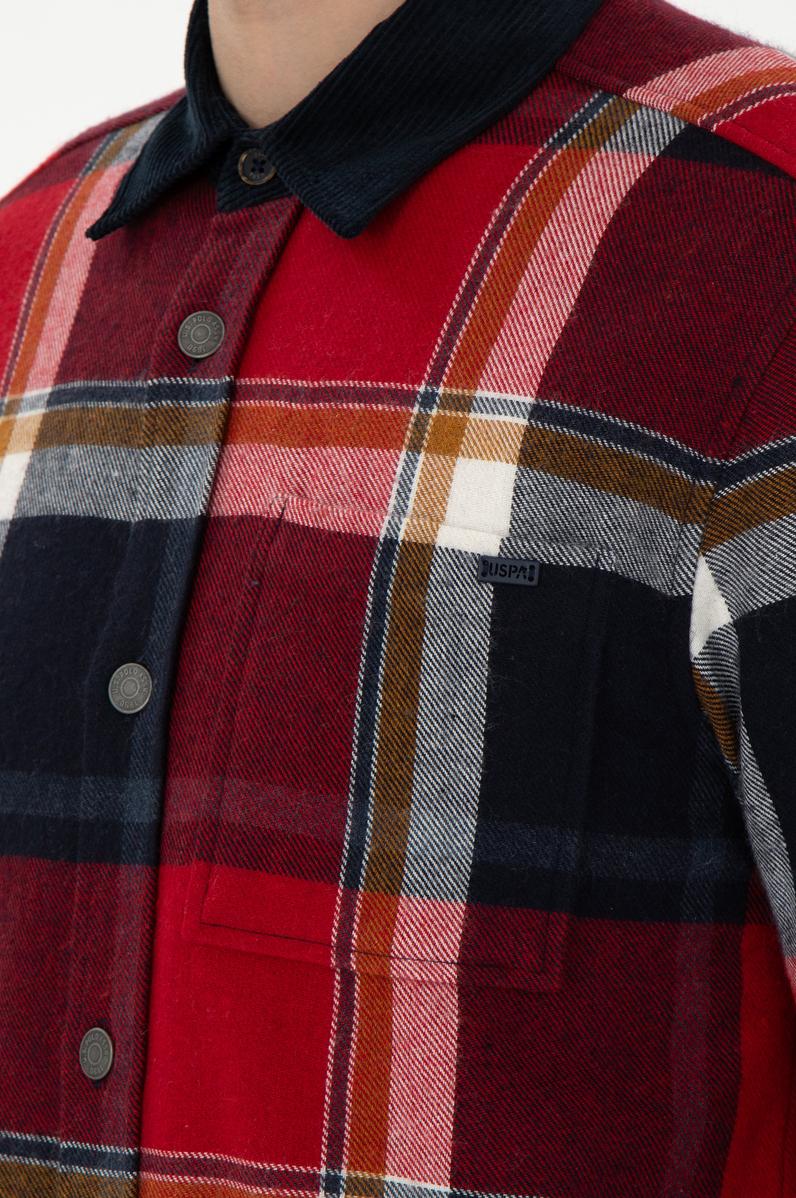 Erkek Kırmızı Uzun Kollu Gömlek