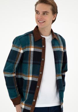 Erkek Koyu Yeşil Uzun Kollu Gömlek - 50291252018