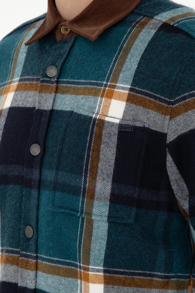 Erkek Koyu Yeşil Uzun Kollu Gömlek - 50291252018