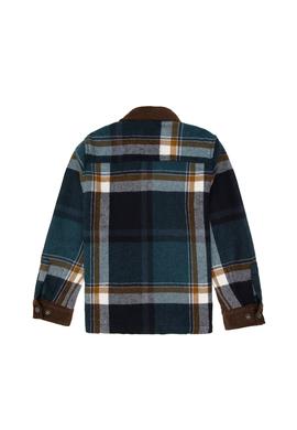 Erkek Çocuk Koyu Yeşil Uzun Kollu Gömlek - 50292973013