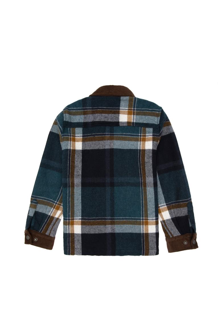 Erkek Çocuk Koyu Yeşil Uzun Kollu Gömlek - 50292973013