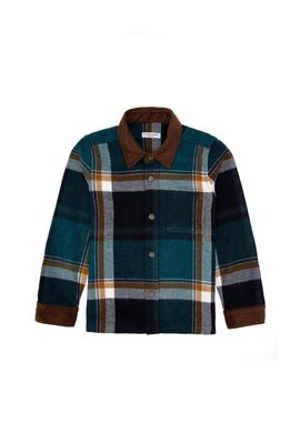 Erkek Çocuk Koyu Yeşil Uzun Kollu Gömlek - 50292973013