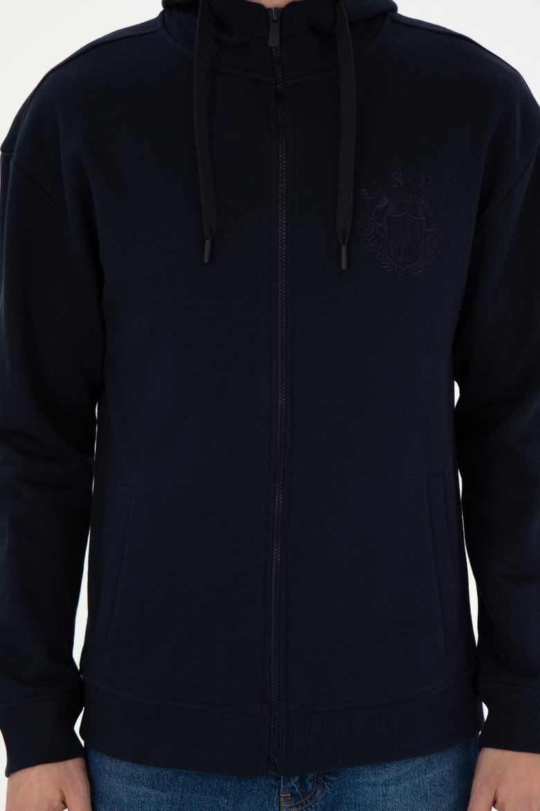 Erkek Lacivert Örme Hırka - 50290731026