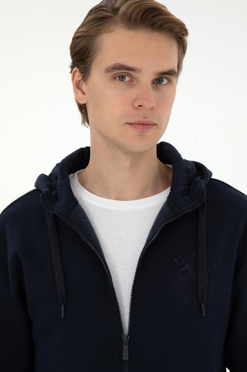 Erkek Lacivert Örme Hırka