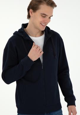 Erkek Lacivert Örme Hırka - 50290731026