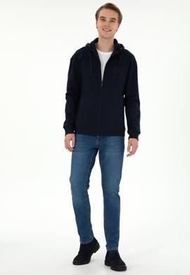 Erkek Lacivert Örme Hırka - 50290731026