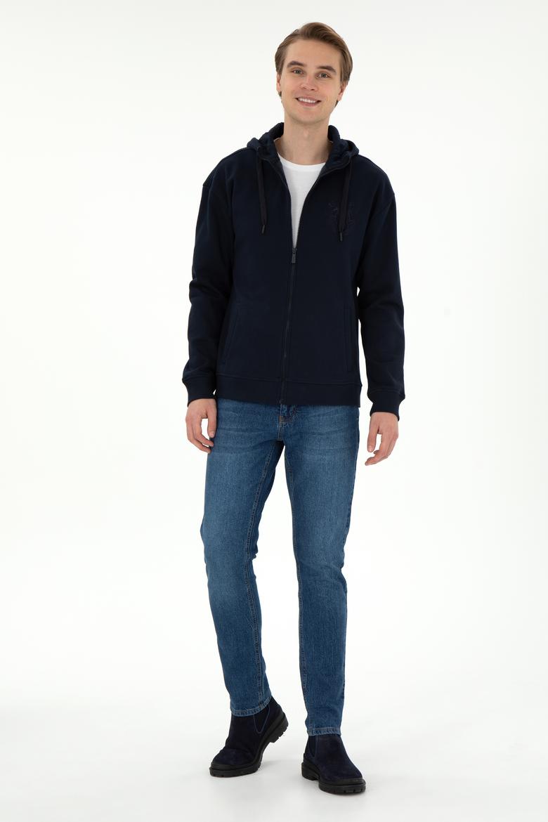 Erkek Lacivert Örme Hırka - 50290731026