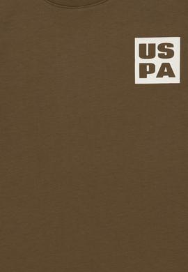 Erkek Çocuk Haki Oversize Bisiklet Yaka Tişört - 50295447014