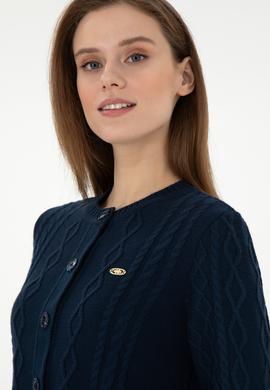 Kadın Lacivert Triko Hırka - 50297097008