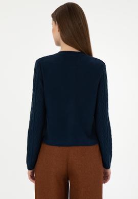 Kadın Lacivert Triko Hırka - 50297097008