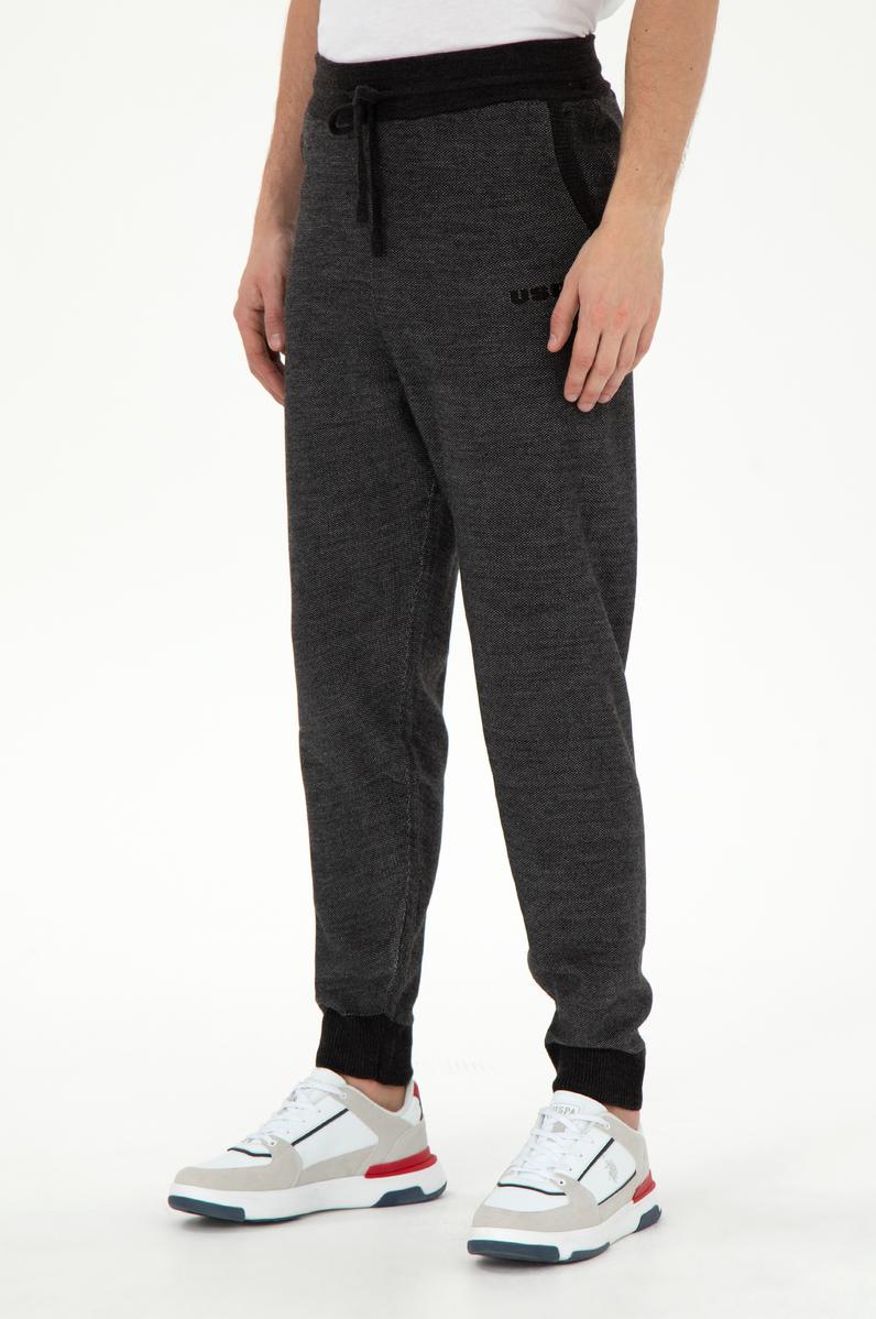 Erkek Antrasit Melanj Triko Pantolon