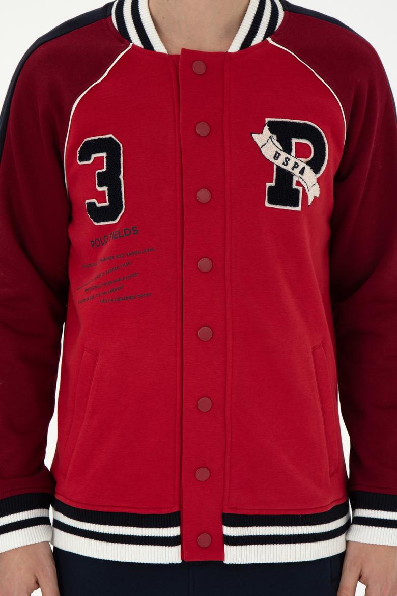 Erkek Kırmızı Örme Hırka - 50270843017