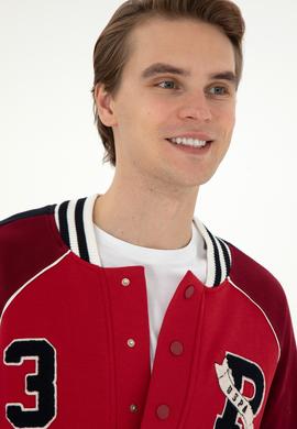 Erkek Kırmızı Örme Hırka - 50270843017