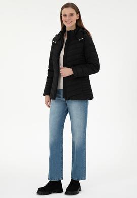 Kadın Siyah Mont - 50292672007