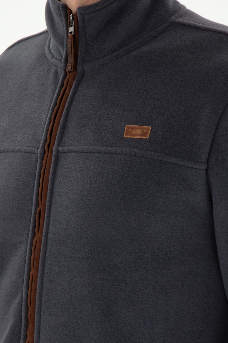 Erkek Antrasit  Polar Örme Hırka - 50290594039