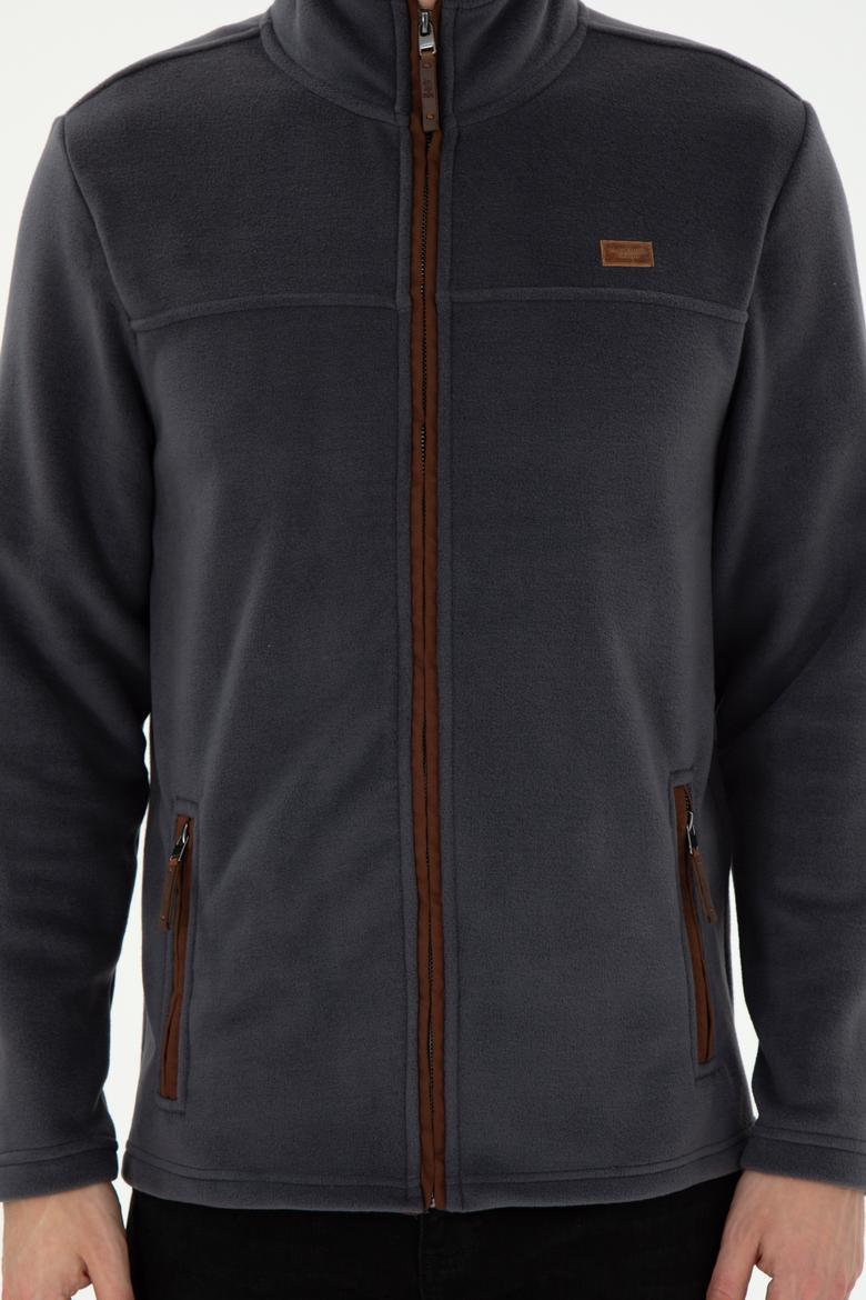 Erkek Antrasit  Polar Örme Hırka - 50290594039