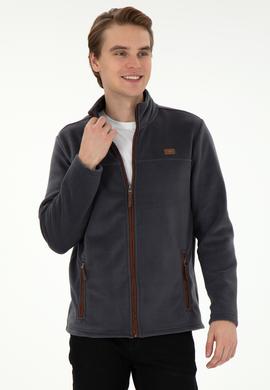 Erkek Antrasit  Polar Örme Hırka - 50290594039