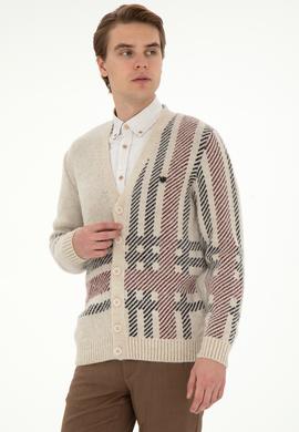 Erkek Taş Triko Hırka - 50293100025