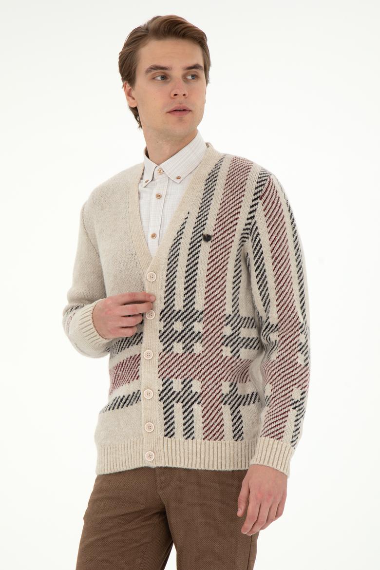 Erkek Taş Triko Hırka