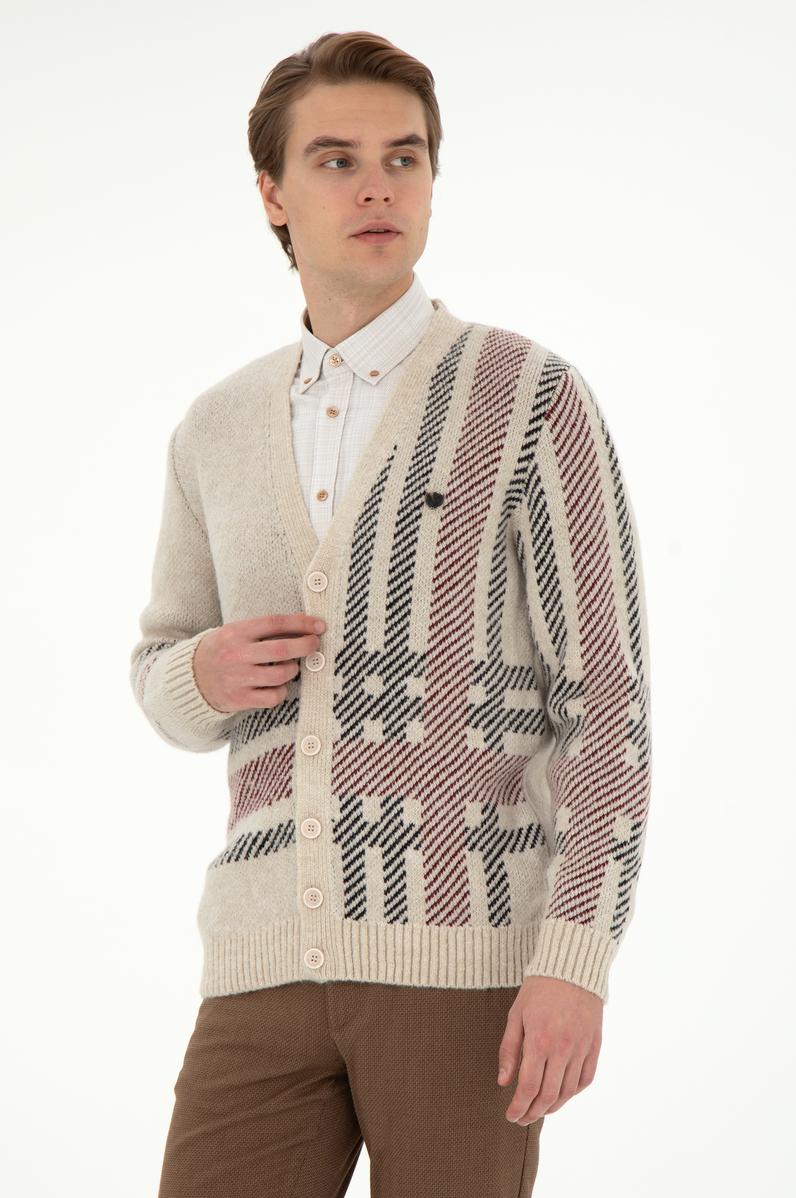 Erkek Taş Triko Hırka