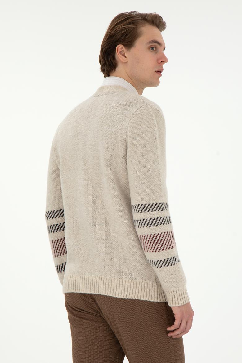 Erkek Taş Triko Hırka - 50293100025