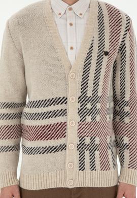 Erkek Taş Triko Hırka - 50293100025