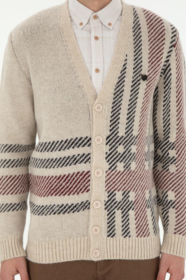 Erkek Taş Triko Hırka - 50293100025