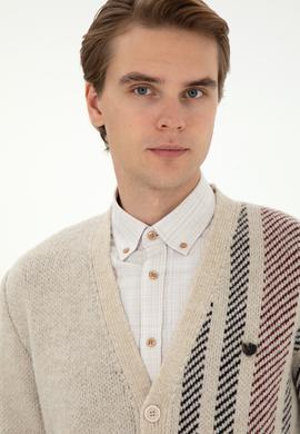 Erkek Taş Triko Hırka - 50293100025