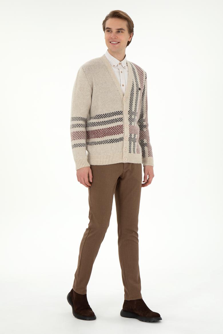 Erkek Taş Triko Hırka - 50293100025