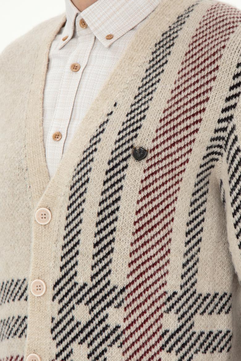 Erkek Taş Triko Hırka - 50293100025