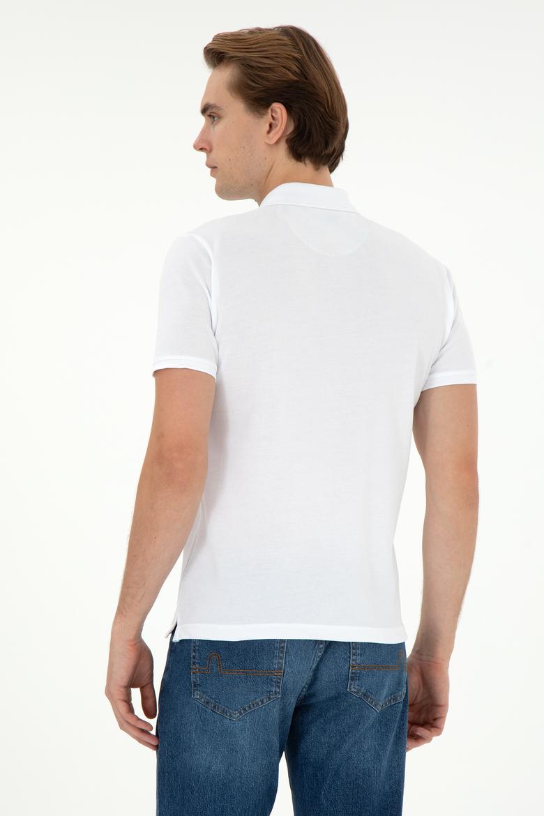 Erkek Beyaz Basic Tişört - 50297456007