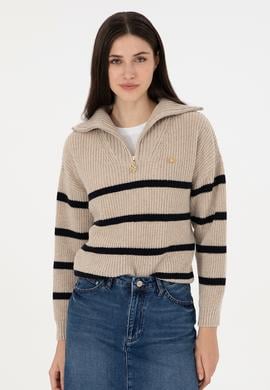 Kadın Taş V Yaka Kazak - 50297407003