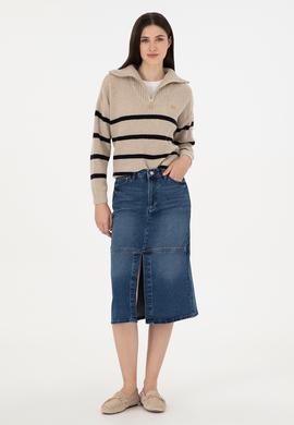 Kadın Taş V Yaka Kazak - 50297407003