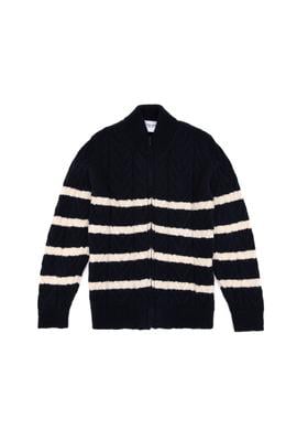 Erkek Çocuk Fermuarlı Lacivert Triko Hırka - 50295651004