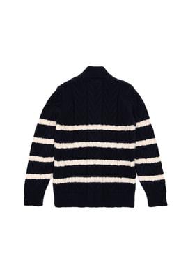 Erkek Çocuk Fermuarlı Lacivert Triko Hırka - 50295651004