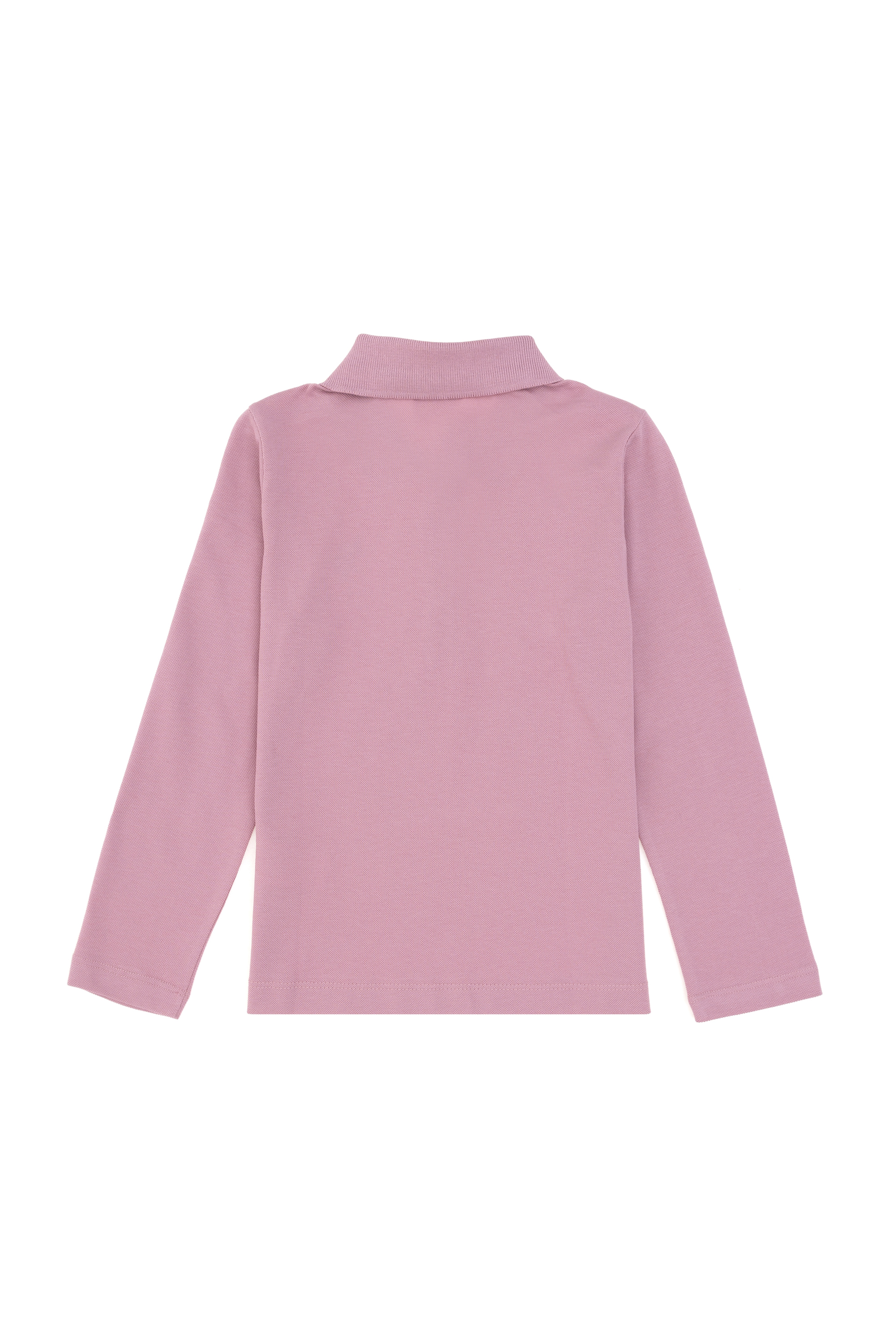 Kız Çocuk Manolya Polo Yaka Basic Sweatshirt - Image 2
