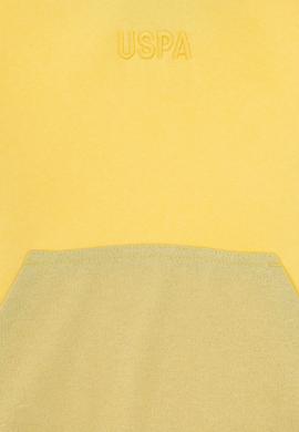 Kız Çocuk Sarı Kapüşonlu Sweatshirt - 50290706049