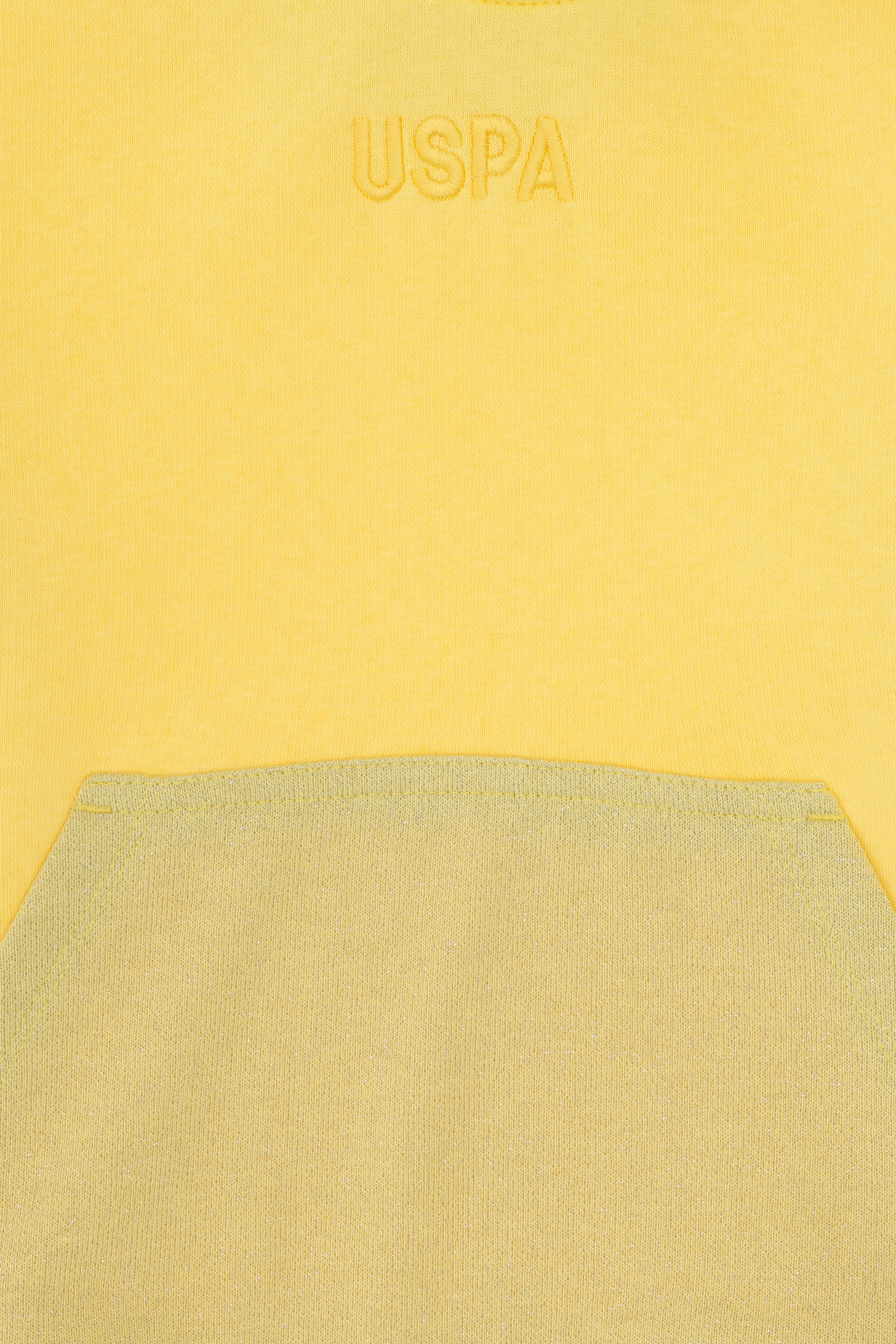 Kız Çocuk Sarı Kapüşonlu Sweatshirt - Image 4