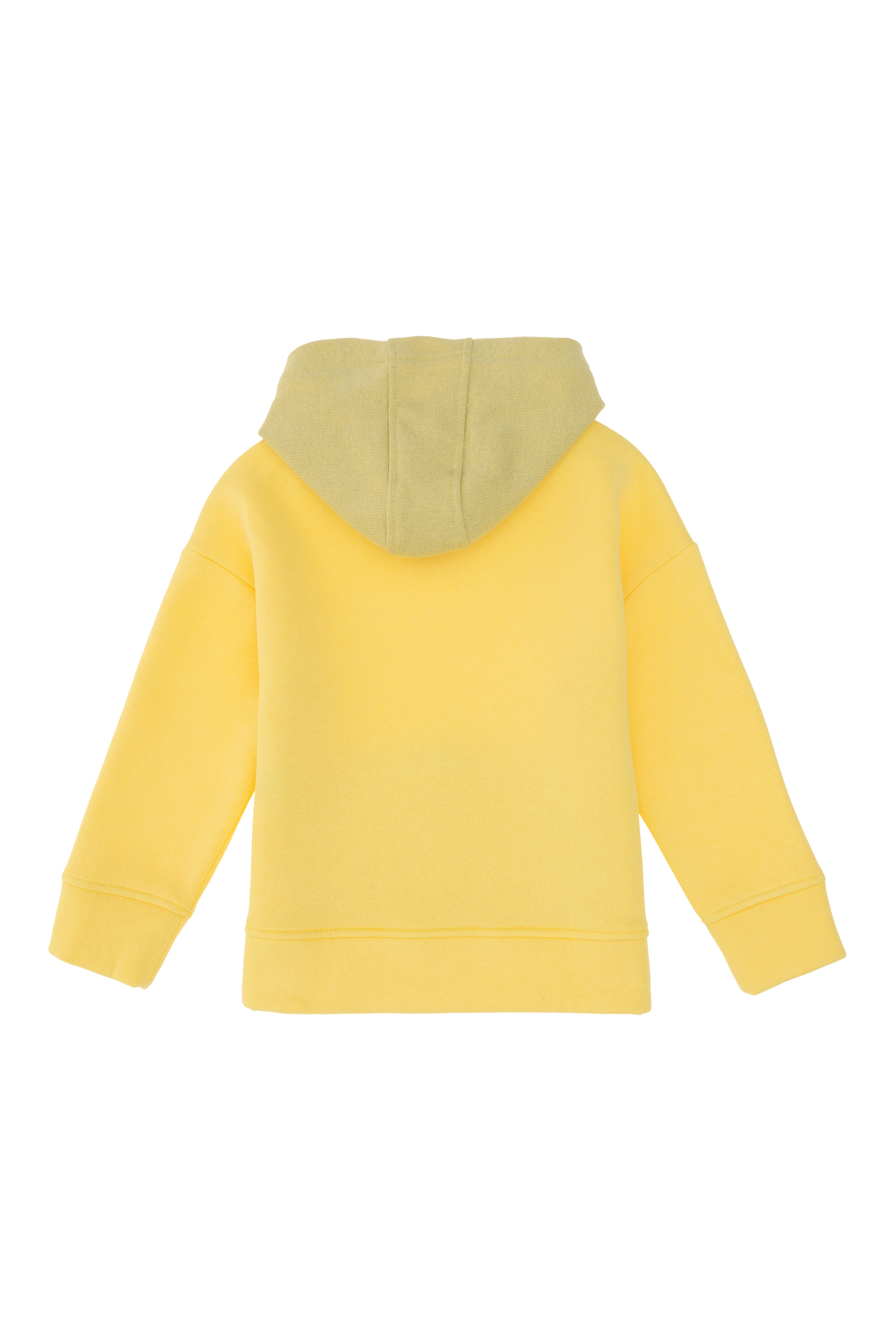 Kız Çocuk Sarı Kapüşonlu Sweatshirt