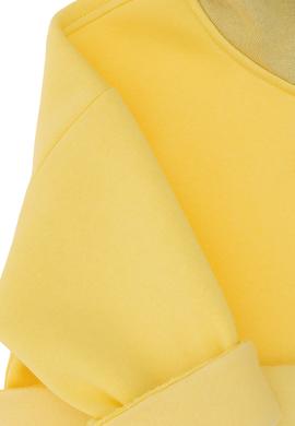 Kız Çocuk Sarı Kapüşonlu Sweatshirt - 50290706049