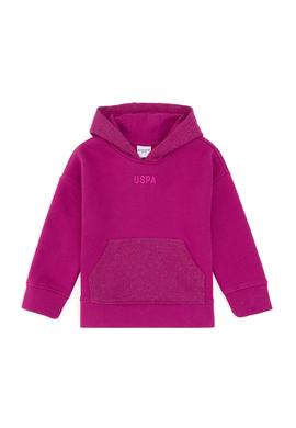 Kız Çocuk Fuşya Kapüşonlu Sweatshirt - 50290706019