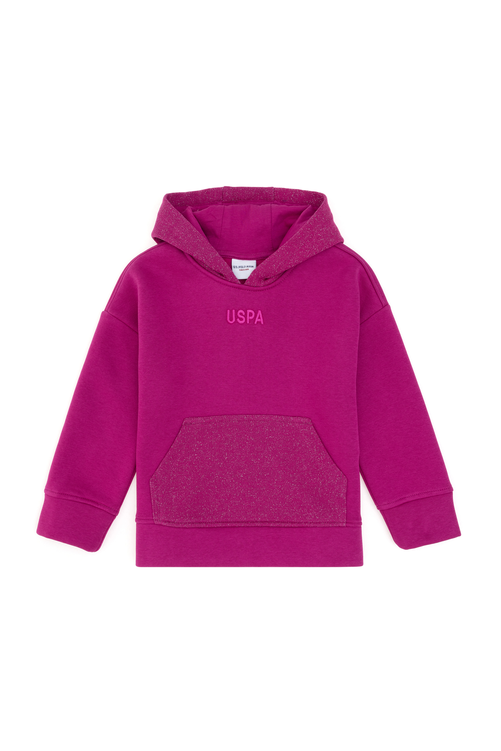 Kız Çocuk Fuşya Kapüşonlu Sweatshirt