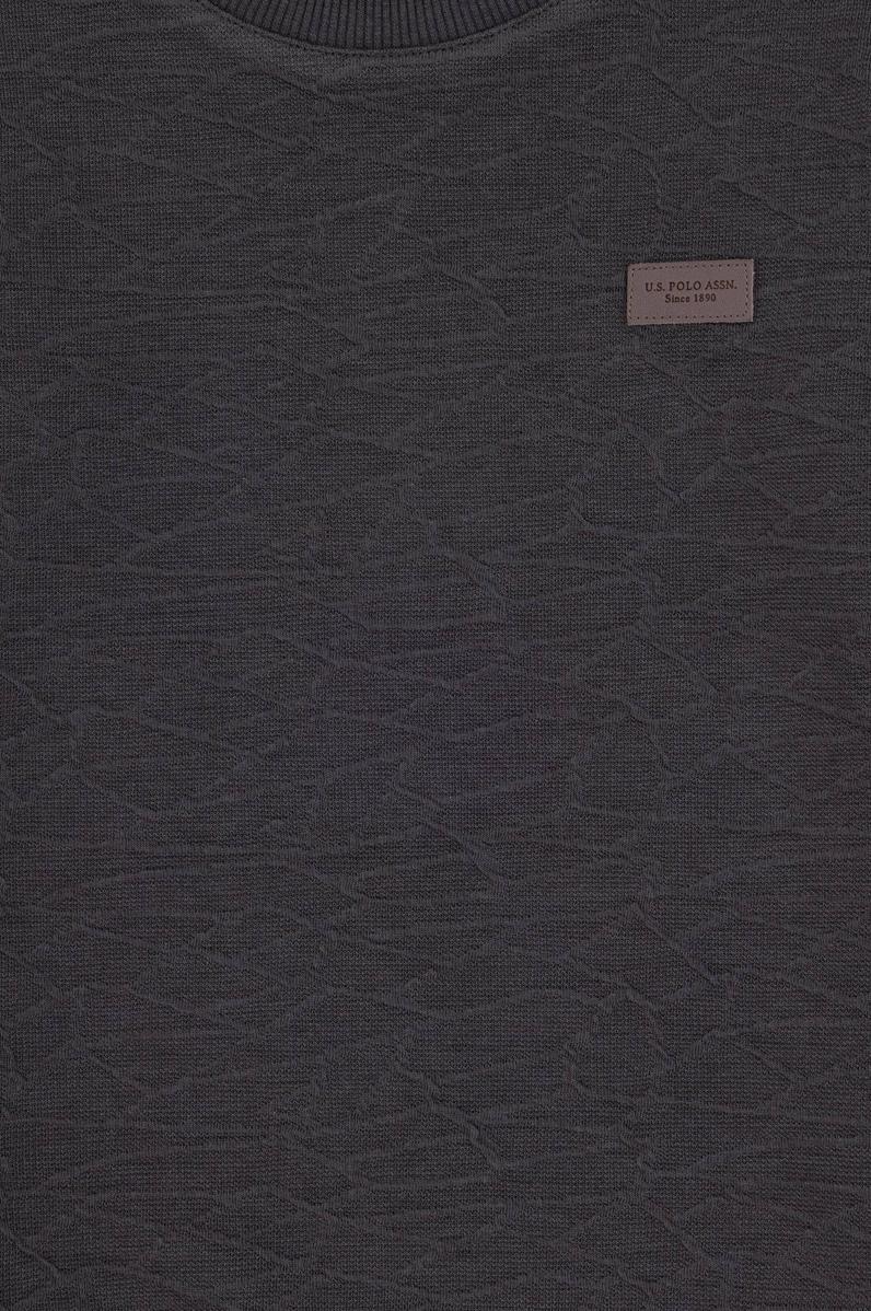 Erkek Çocuk Antrasit Bisiklet Yaka Sweatshirt