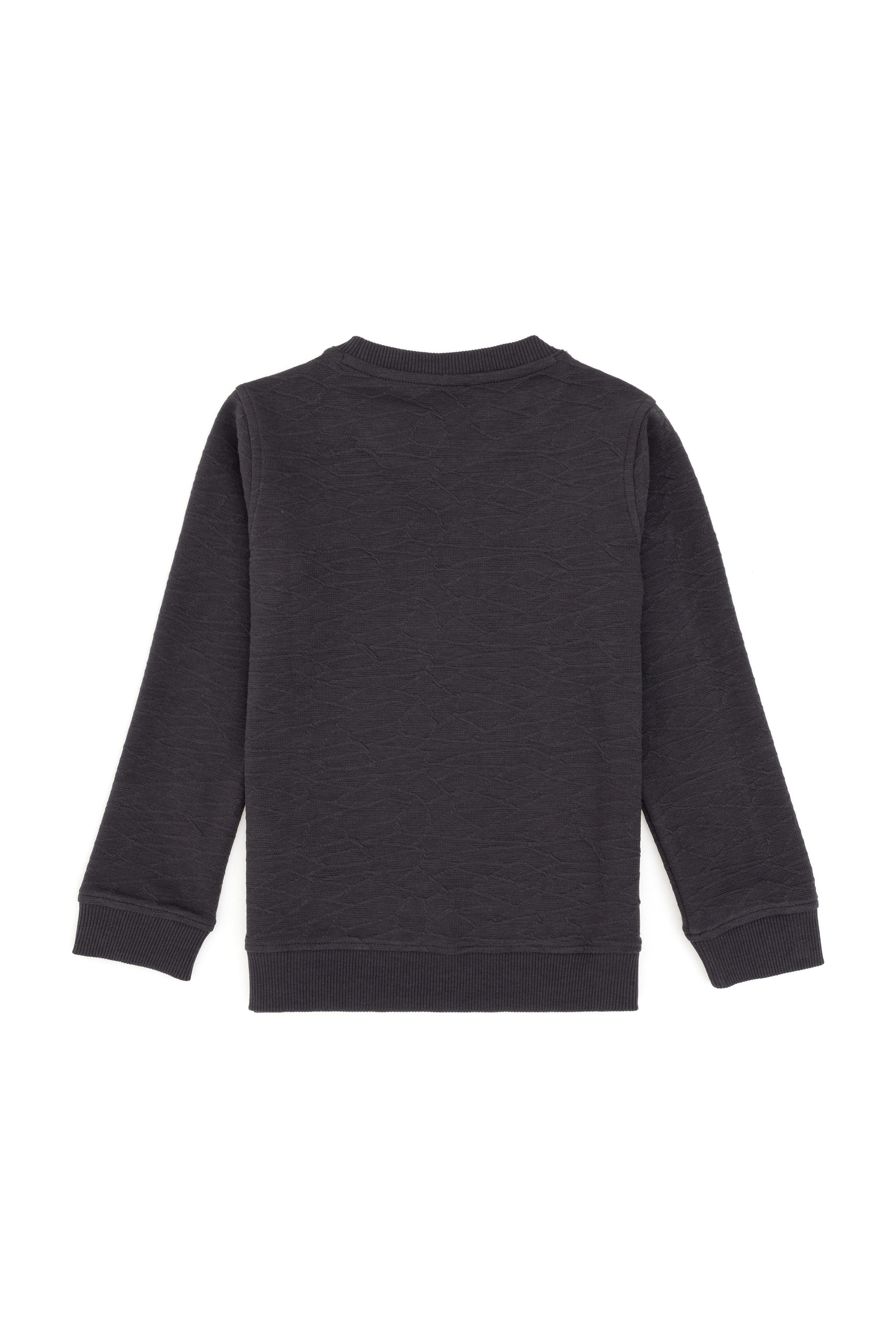 Erkek Çocuk Antrasit Bisiklet Yaka Sweatshirt