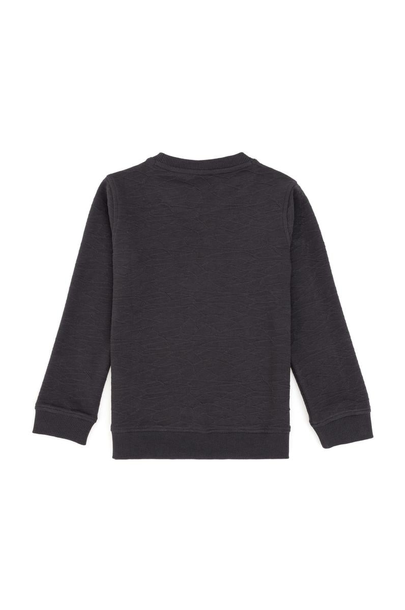 Erkek Çocuk Antrasit Bisiklet Yaka Sweatshirt