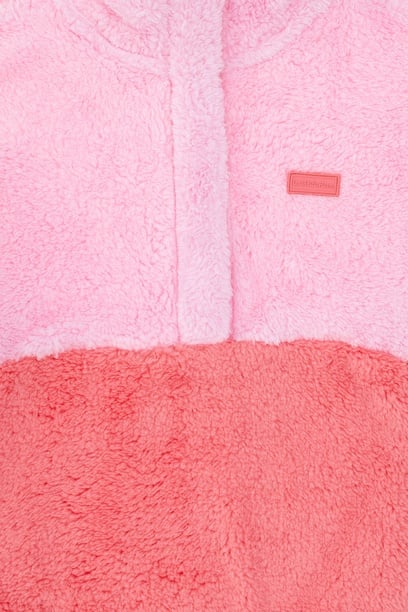 Kız Çocuk Pembe Polar Sweatshirt