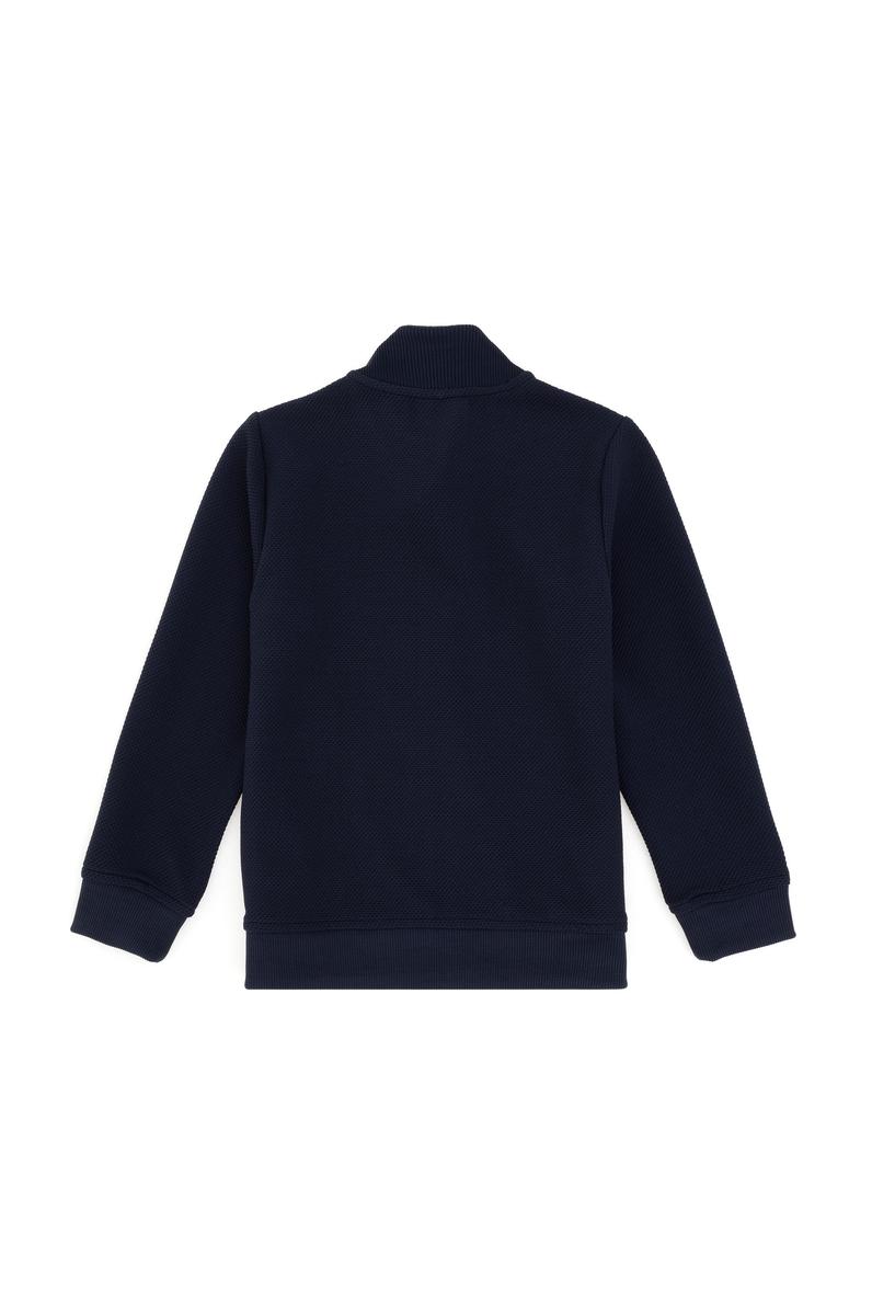 Erkek Çocuk Fermuarlı Lacivert Sweatshirt