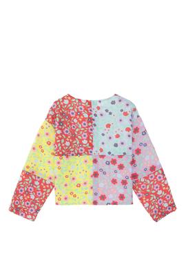 Kız Çocuk Nar Çiçeği Uzun Kollu Gömlek - 50292379003