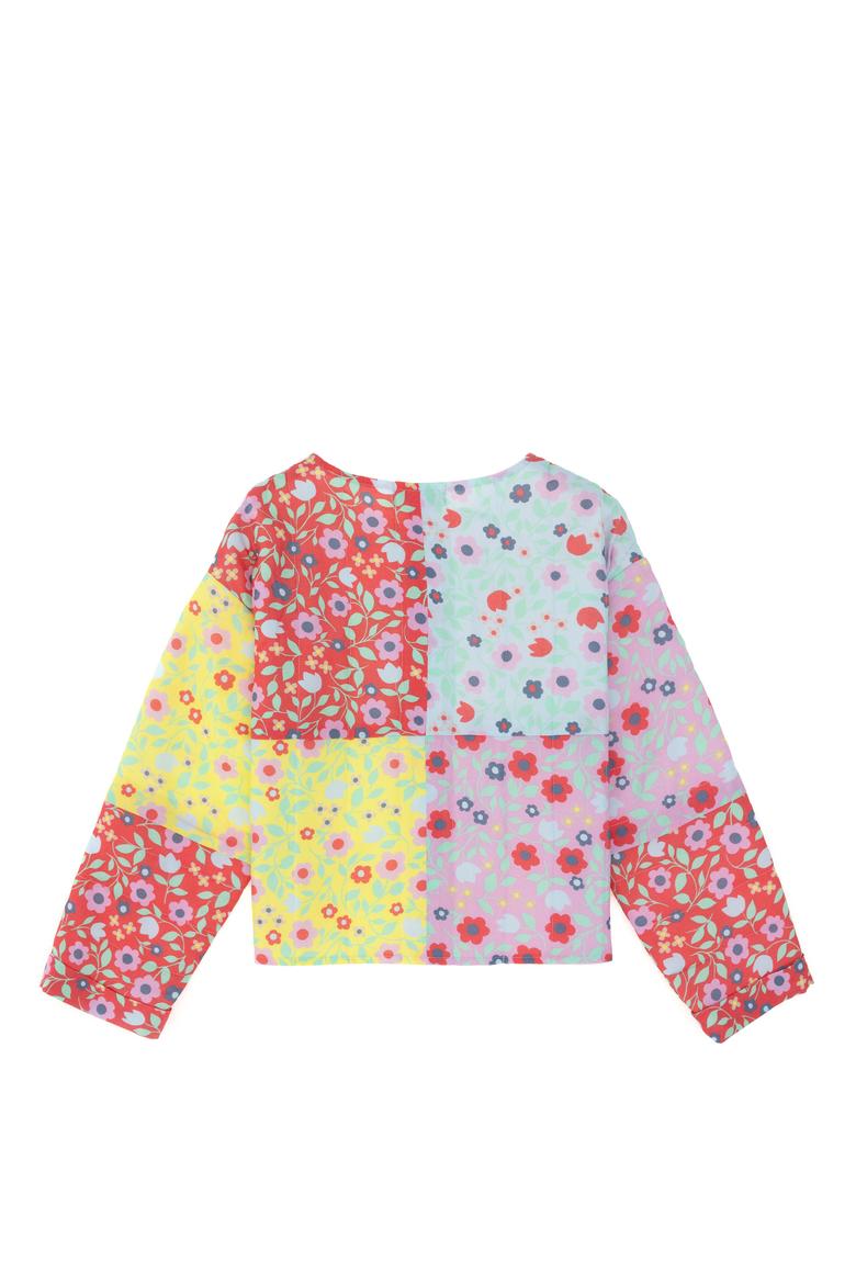 Kız Çocuk Nar Çiçeği Uzun Kollu Gömlek - 50292379003